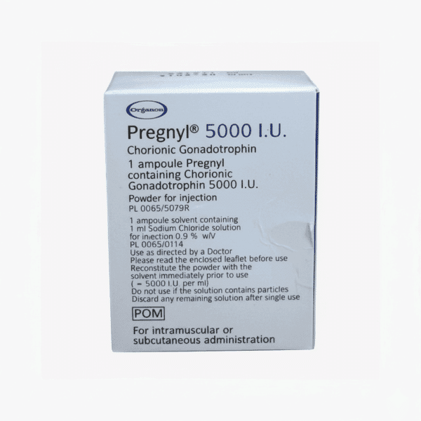 Pregnyl 5000 IU (hCG) | Human Chorionic Gonadotropin | Organon