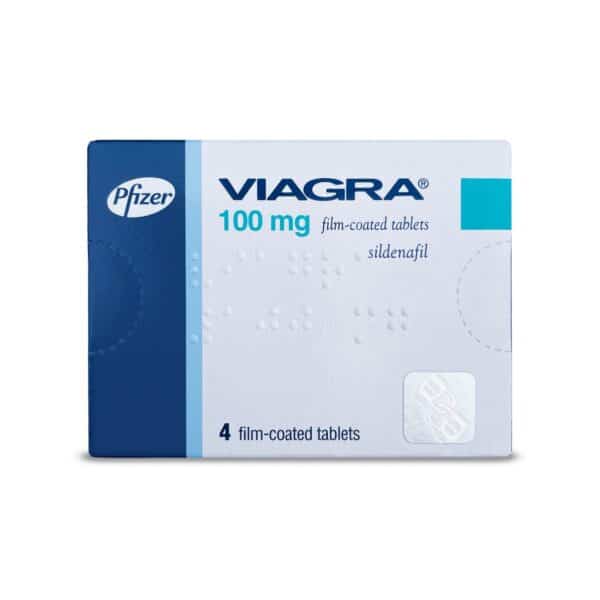 Viagra 100 mg (4 Tablets) | Sildenafil Max Strength ED Treatment | Pfizer | Viagra 4x100mg